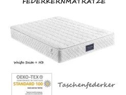 160 X 200 Cm Matras Met 7-Zone Pocketveren En Hr-Schuim, 25 Cm Dik - Merax