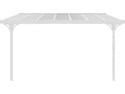 Aanleunende Pergola In Aluminium 13,2 M - Wit - Alvaro