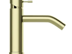Afgeronde Mechanische Mengkraan - Goud Met Satijnglans - Adour