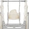Afneembare En Opvouwbare Babybox 12+2 Met Speelbord, Basketbalring En Schommel Lichtgrijs
