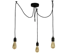 Andria Hanglamp, Zwart, 180 X 180 X 93 Cm, Epikasa