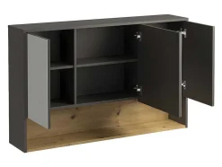 Badkamer Muurkast - Antraciet - 100 Cm - Yangra
