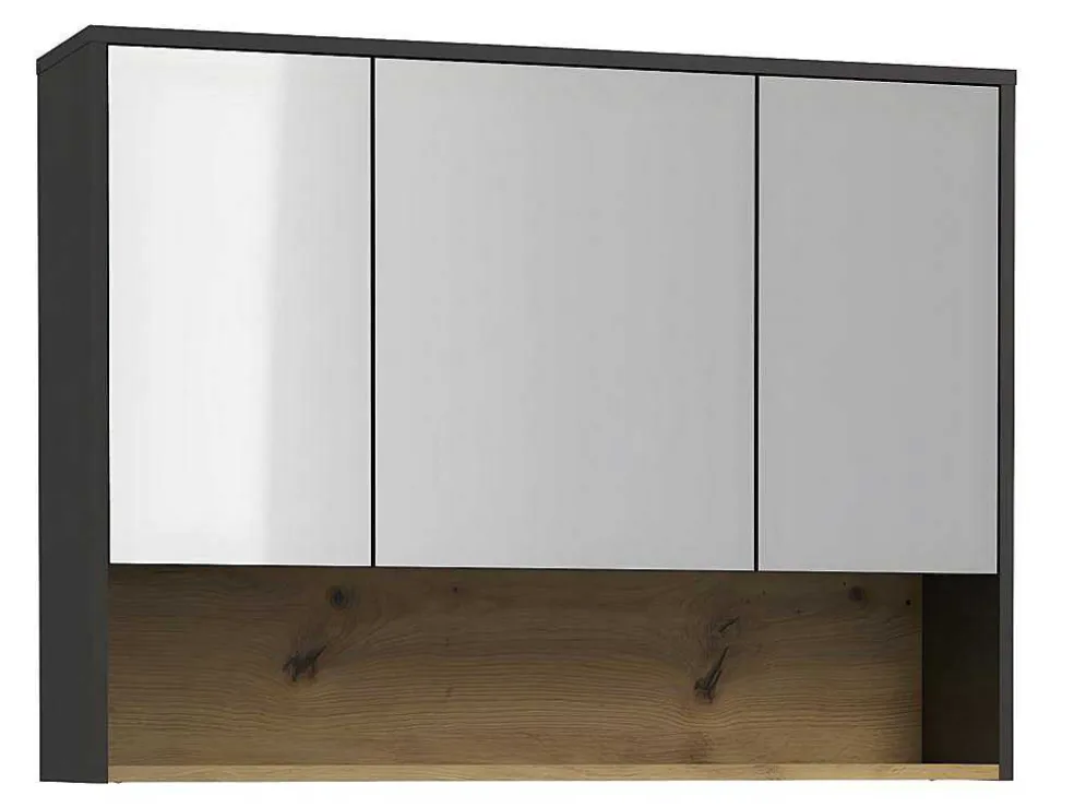 Badkamer Muurkast - Antraciet - 100 Cm - Yangra