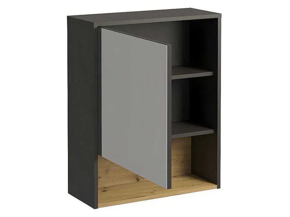 Badkamer Muurkast - Antraciet - 60 Cm - Yangra