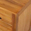 Badkamermeubel Van Acaciahout Met Dubbele Wastafel En Spiegels - 130 Cm - Pulukan