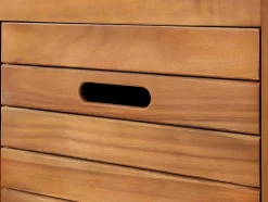 Badkamermeubel Van Acaciahout Met Enkele Wastafel - 130 Cm - Pulukan
