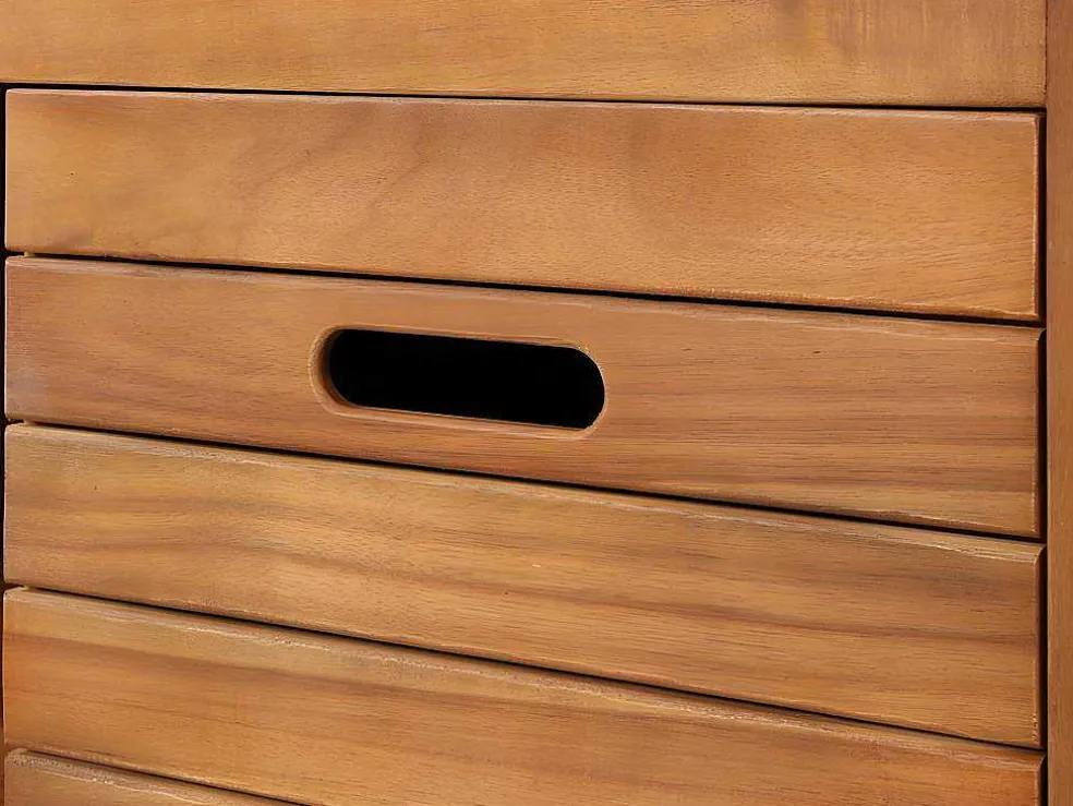 Badkamermeubel Van Acaciahout Met Enkele Wastafel - 130 Cm - Pulukan