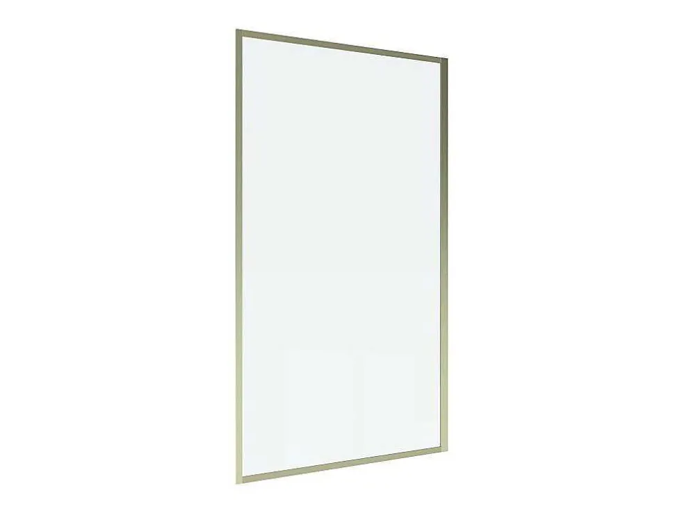 Badscherm Goudkleurig Industriele Stijl 80 X 140 Cm Gehard Glas Bradenton