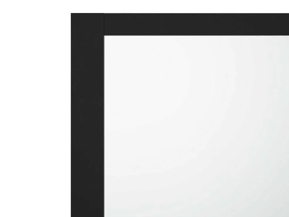 Badscherm In Industriele Stijl Zwart Mat - 80 X 140 Cm - Gehard Glas - Bradenton