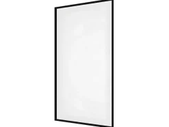 Badscherm In Industriele Stijl Zwart Mat - 70 X 140 Cm - Gehard Glas - Bradenton