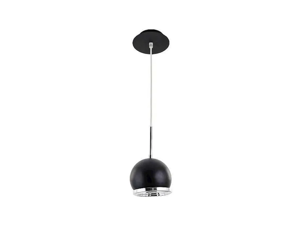 Ball Hanglamp, Zwart, 14X14X8,35 Cm, Epikasa