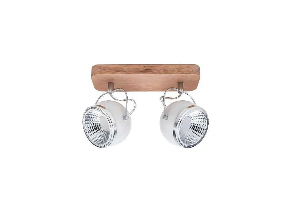 Ball Plafondlamp, Eik, Chroom, Wit, 29,5X11X20 Cm, Epikasa