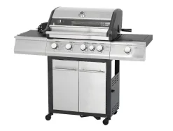 Barbecue Op Gas Met 4 Branders, 1 Rechaud Aan De Zijkant En 1 Grill 148 X 56 X 121 Cm - Roasty