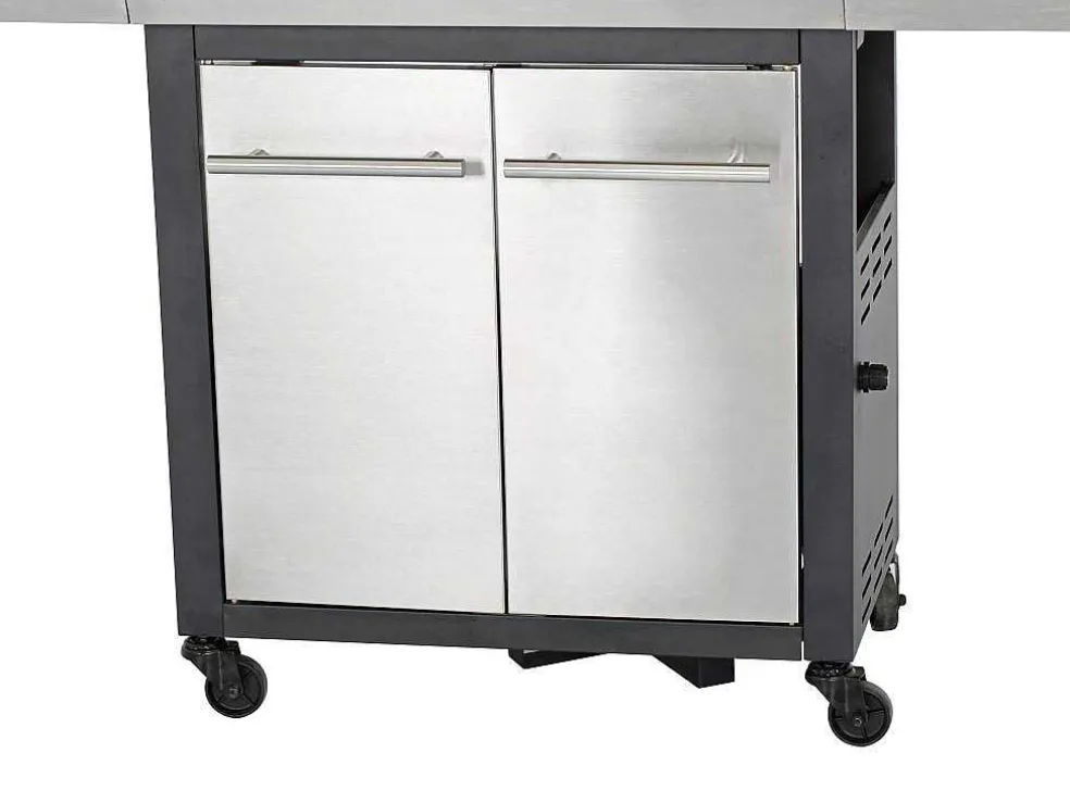 Barbecue Op Gas Met 4 Branders, 1 Rechaud Aan De Zijkant En 1 Grill 148 X 56 X 121 Cm - Roasty