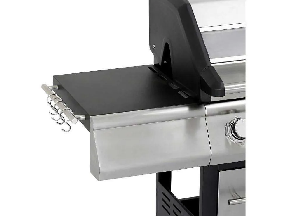 Barbecue Op Gas Met 4 Branders, 1 Rechaud Aan De Zijkant En 1 Grill 148 X 56 X 121 Cm - Roasty