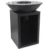 Barbecue Plancha Brasero Op Houtskool Met Opbergruimte 80 X 80 X 96 Cm, Zwart - Ignos