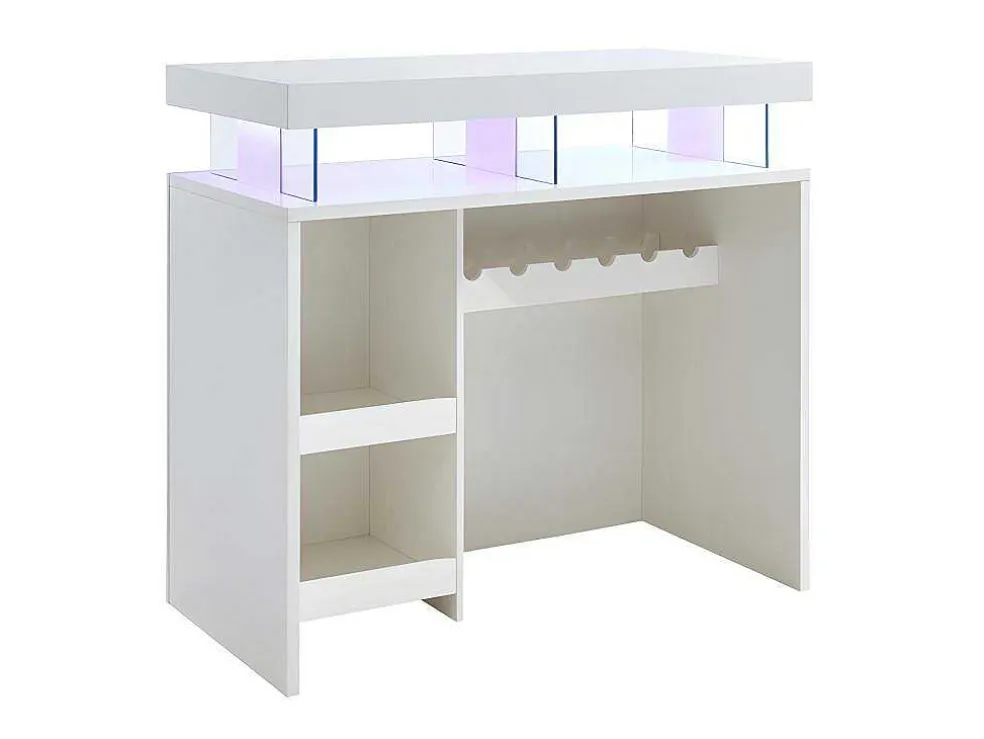 Barmeubel Fabio - Mdf Witgelakt - Met Ledverlichting
