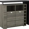 Barmeubel Meteorite - 2 Deuren & 2 Nissen - Mdf Blad Met Granieteffect