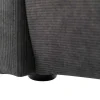 Bed 160 X 200 Cm - Ribfluweel - Antraciet - Sonetri