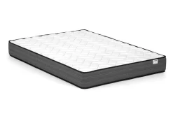 Bed Met Hoofdeinde Met Opbergruimte En Lades - 140 X 190 Cm - Kleur: Wit + Bedbodem + Matras - Leandre