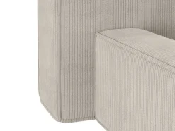 Bed Met Opbergruimte 180 X 200 Cm - Ribfluweel - Beige + Matras - Timano