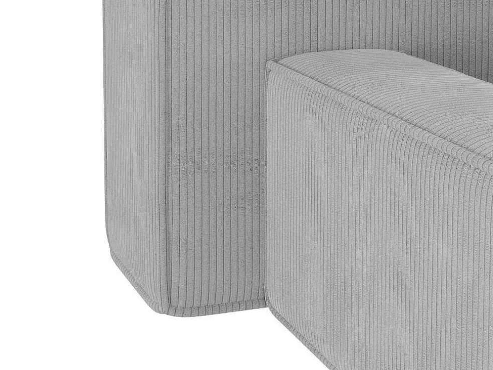 Bed Met Opbergruimte 180 X 200 Cm - Ribfluweel - Lichtgrijs - Timano - Van Pascal Morabito