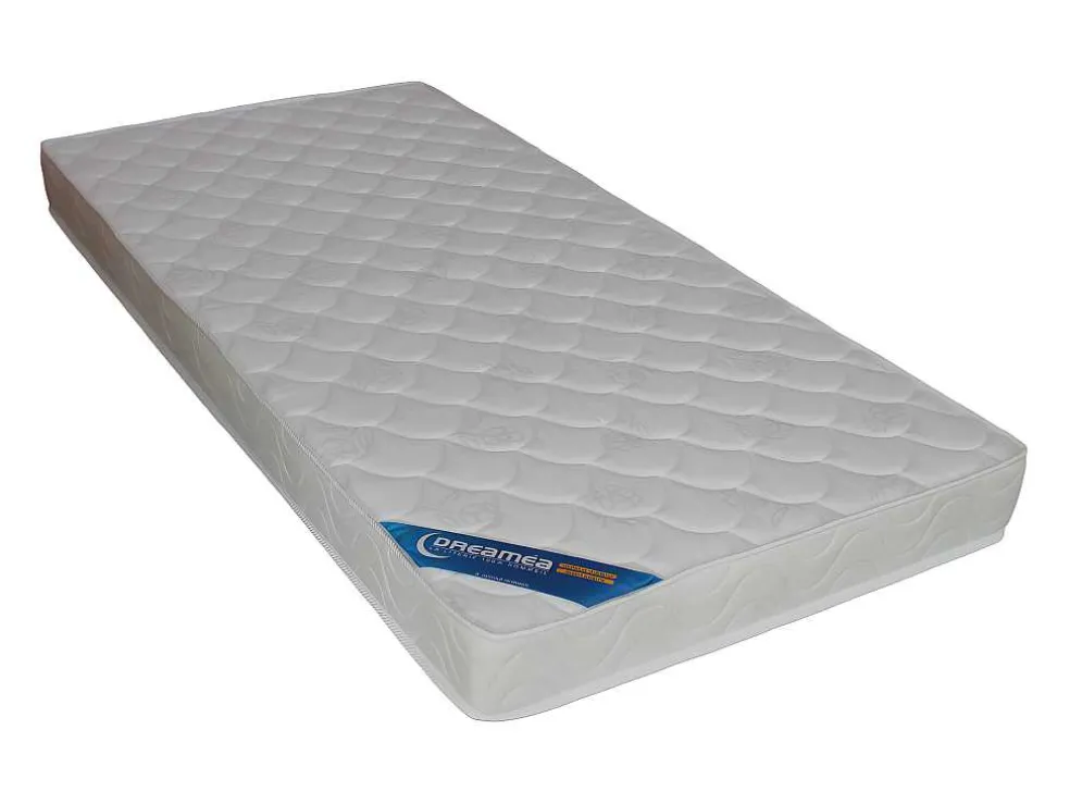 Bed Met Slaaplade Louise - 2 X 90 X 190 Cm - Grijze Stof + Matras