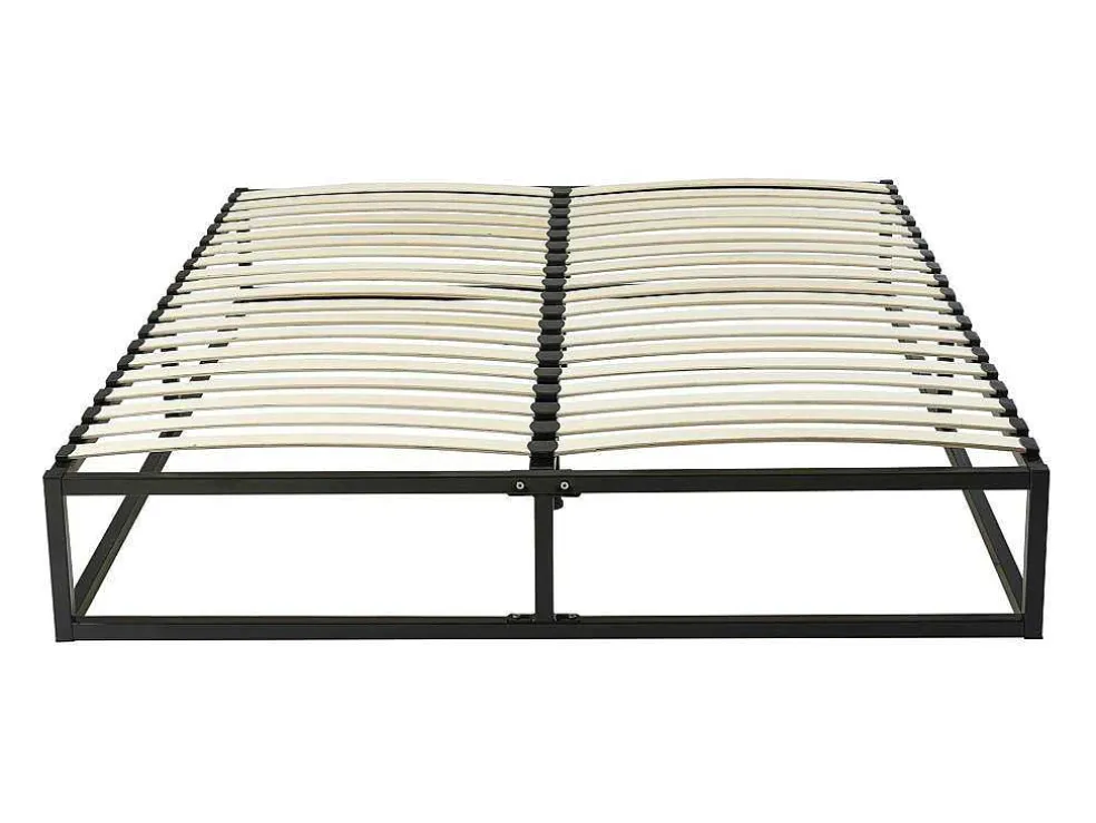 Bedbodem Met Latten Van Metaal 140 X 190 Cm - 2 X 19 Latten - Zwart - Rammus Van Ysmee