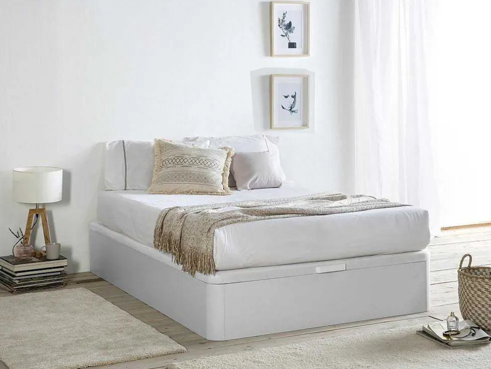 Bedbodem Met Opbergruimte Hestia Van Ysmee - Mat Wit - 140 X 190 Cm