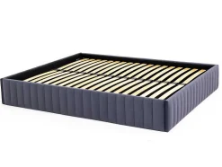Bedbodem Met Opbergruimte 140 X 190 Cm Van Grijs Velours - Sethi Van Dreamea