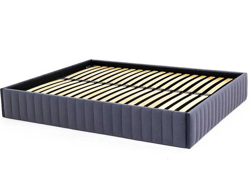 Bedbodem Met Opbergruimte 140 X 190 Cm Van Grijs Velours - Sethi Van Dreamea