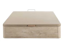 Bedset 160 X 200 Cm - Bedbodem Met Lichte Houtlook En Opbergruimte + Matras In Schuim Met Hoge Dichtheid - Heaven Van Dreamea Play