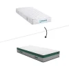 Bedset 90 X 190 Cm - Witte Bedbodem Met Opbergruimte + Matras Met Pocketveren - Prestige Van Ysmee Play