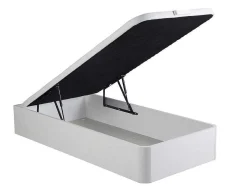Bedset 90 X 190 Cm - Witte Bedbodem Met Opbergruimte + Matras Met Pocketveren - Prestige Van Ysmee Play