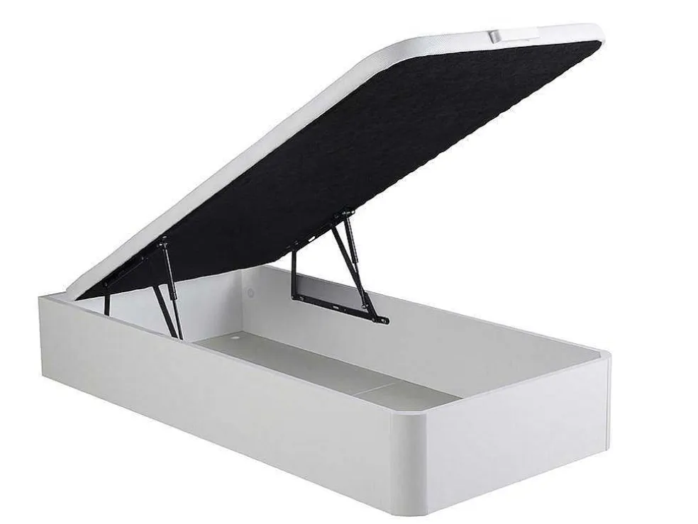 Bedset 90 X 190 Cm - Witte Bedbodem Met Opbergruimte + Matras Met Pocketveren - Prestige Van Ysmee Play