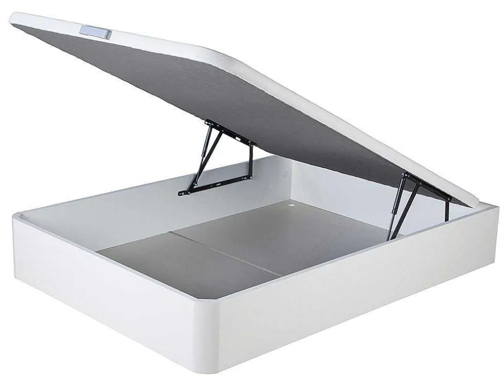 Bedset 140 X 190 Cm - Witte Bedbodem Met Opbergruimte + Matras Met Pocketveren - Marquis Van Dreamea Play