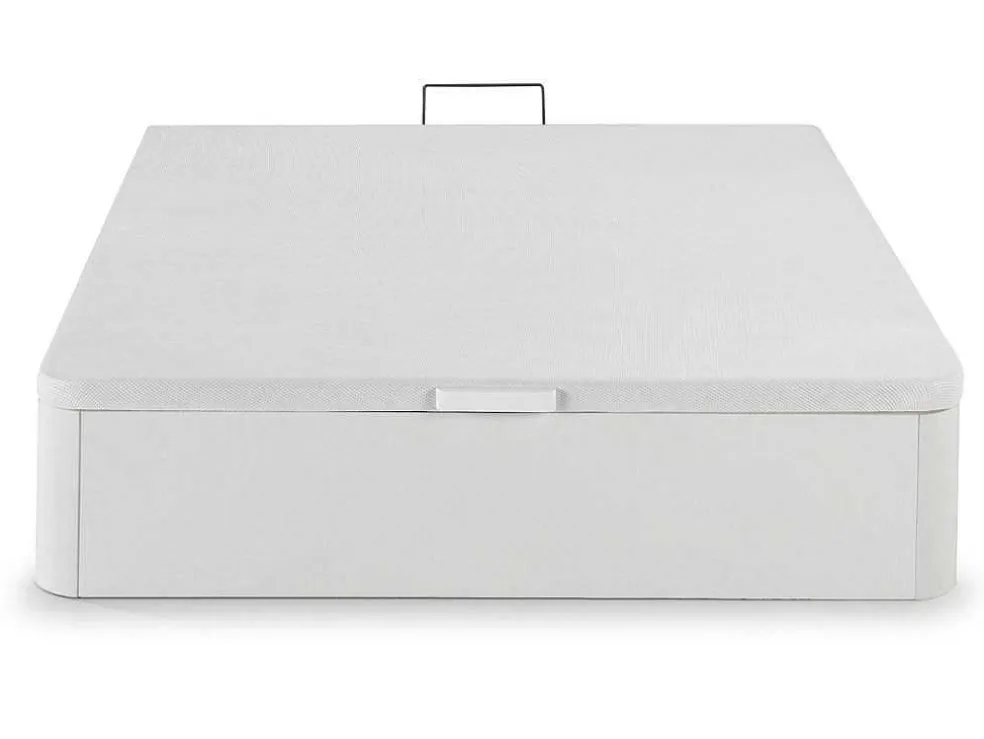 Bedset 140 X 190 Cm - Witte Bedbodem Met Opbergruimte + Matras In Schuim Met Hoge Dichtheid - Heaven Van Dreamea Play