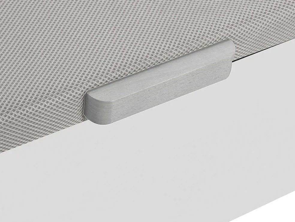Bedset 140 X 190 Cm - Witte Bedbodem Met Opbergruimte + Matras In Schuim Met Hoge Dichtheid - Heaven Van Dreamea Play