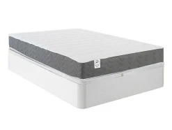 Bedset 160 X 200 Cm - Witte Bedbodem Met Opbergruimte + Matras In Schuim Met Hoge Dichtheid - Heaven Van Dreamea Play