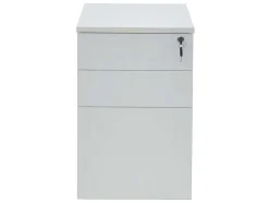 Behuizing Van Een Professioneel Mobiel Bureau - 3 Lades - Met Slot - Wit - Downtown