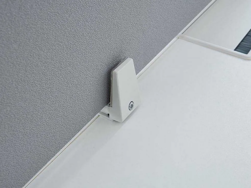 Benchbureau Voor 2 Personen - Wit - L120 Cm - Met Afscheiding - Downtown