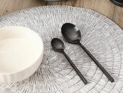 Bestekset 16 Stuks In Roestvrij Staal - Matzwart - Almunia