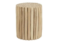 Bijzettafel Van Teakhout - Kleur: Naturel - Lutiana