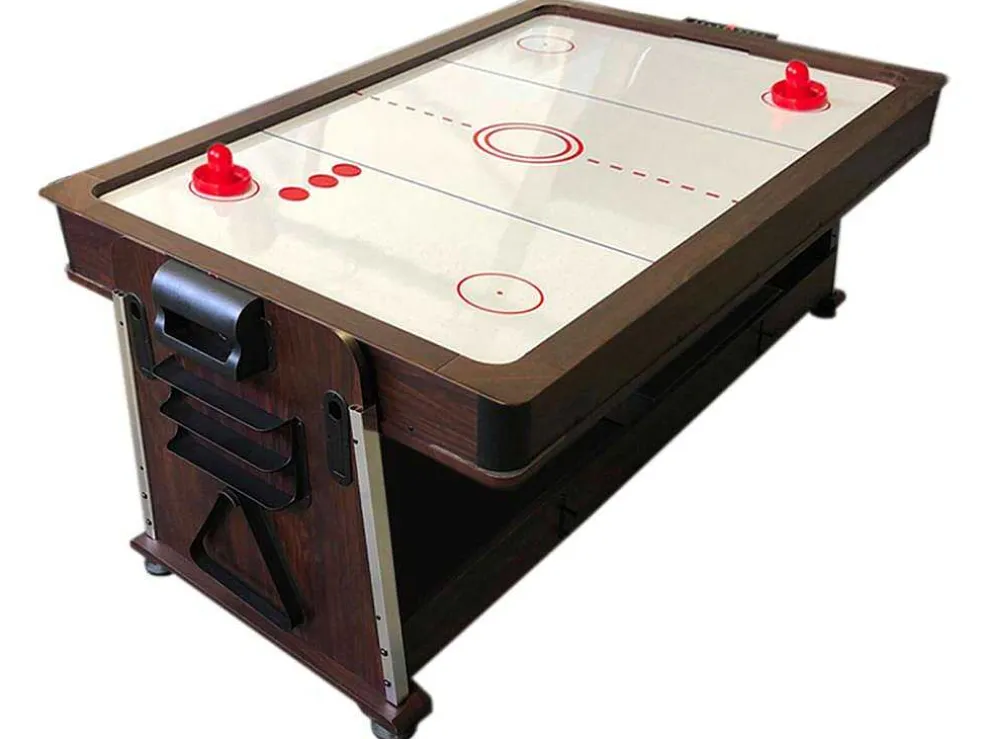 Biljarttafel 7 Voet Multi-Game Groen Air Hockey + Tennistafel Stark
