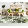 Binnen- Of Buitentapijt Etnische Stijl Bloemenmotief Palmo - 150 X 200 Cm - Groen