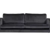 Bolero Bank 3 Persoons Velours Grijs.