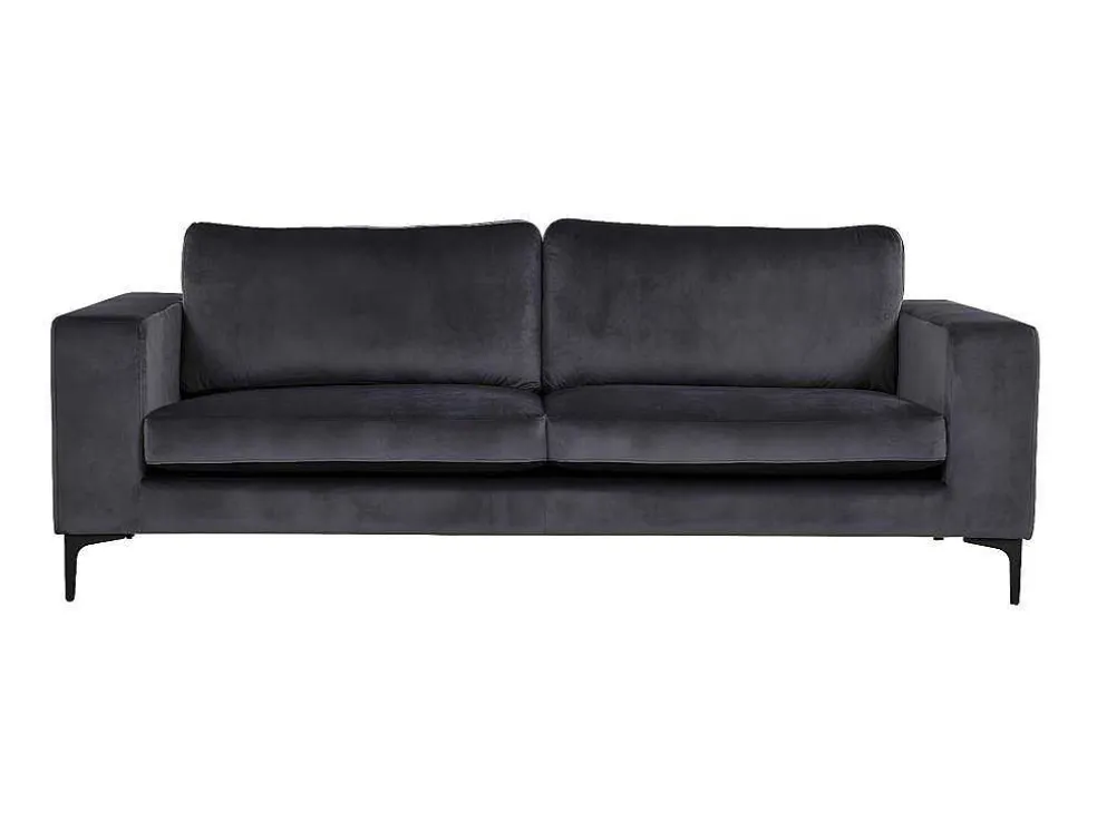 Bolero Bank 3 Persoons Velours Grijs.