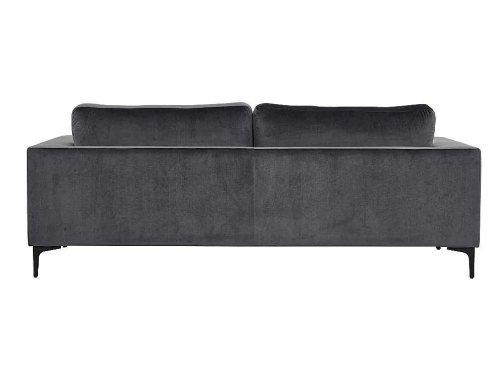 Bolero Bank 3 Persoons Velours Grijs.