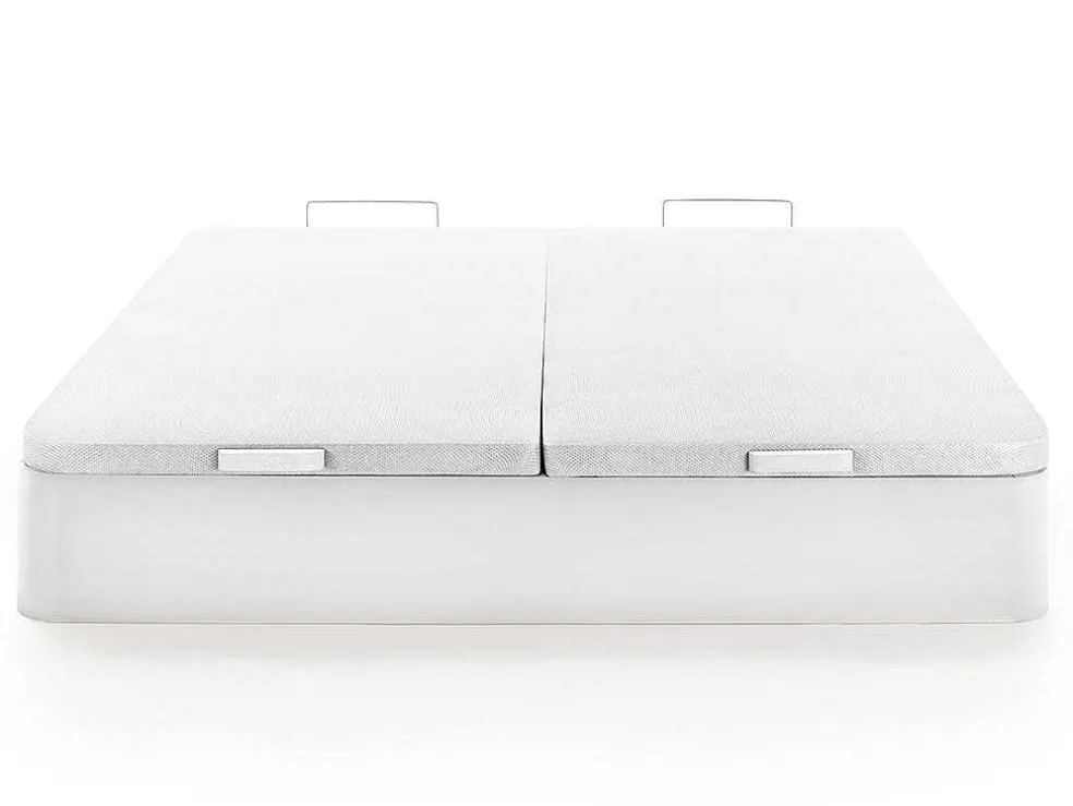 Boxspring - 180 X 200 Cm - Wit Mat - Hestia Van Ysmee