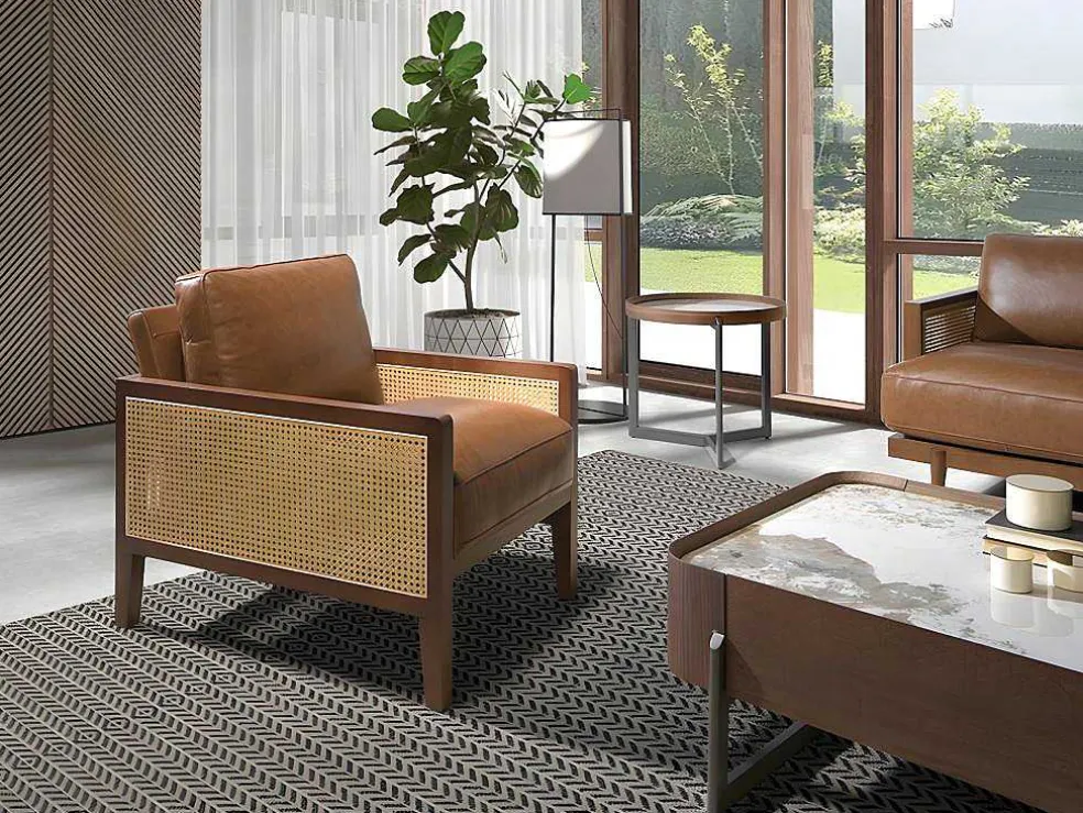 Bruine Leren Fauteuil 5113 Angel Cerda